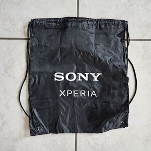 Sony Xperia Black Cinch Drawstring Backpack